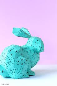 2 hase vorlage osterhase vorlage pdf zum ausdrucken. Osterhasen Basteln In 3d Aus Papier Papershape