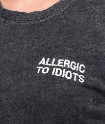 Jv By Jac Vanek Allergic To Idiots Black T Shirt W 2019