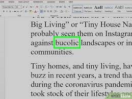 the thesaurus in microsoft word