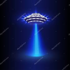 ufo light vector alien sky beams ufo