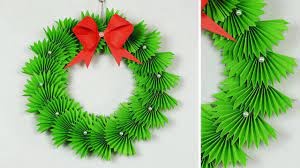 paper christmas wreath how to make