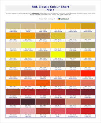 Free 7 Color Chart Examples Samples In Pdf Examples