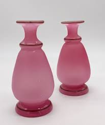 Pair Of Matching Antique Victorian Pink