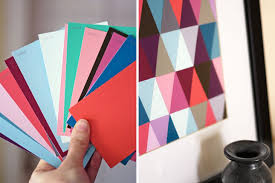Diy Piece Of Art Using Paint Chips