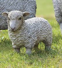 standing sheep lawn statue collection