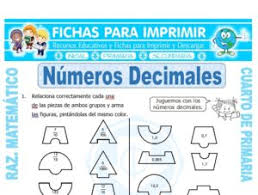 ejercicios para cuarto de primaria