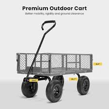 Capacity Mesh Steel Garden Cart