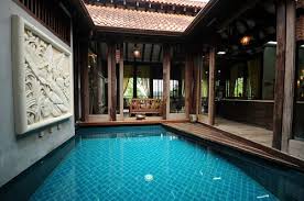 The large lounge and dining room area opens out to a covered poolside terrace where guests can relax in the surrounding landscaped. 7 Resort In Selangor With Swimming Pool Vacation Droves Cari Homestay