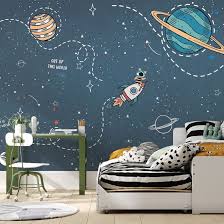 Kids Shining Cartoon Space With White