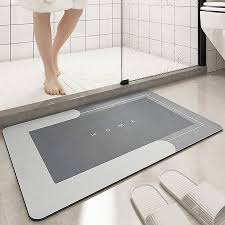 light gray rectangle bath mat 45x150cm