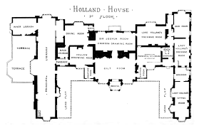 File Plan Of Holland House 1875