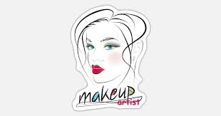 makeup artist sticker spreadshirt
