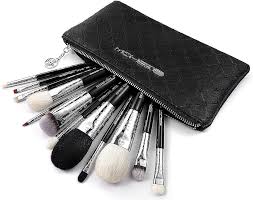 clic makeup brush kit bright silver