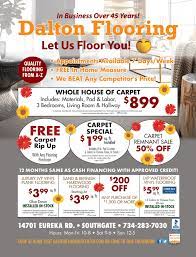 promotions dalton flooring center