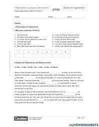 Relativsatz mit Präposition worksheet