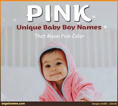 baby boy names that mean pink color