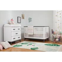 The ava three drawer dresser with changing top features spacious drawers with plenty of storage for your growing baby. Modern Crib And Changing Table Nursery Furniture Sets Allmodern