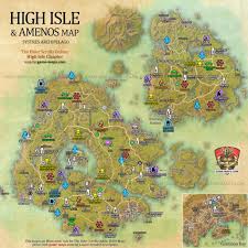 high isle amenos map the elder