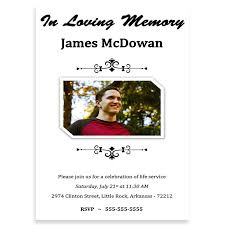 free funeral invitation template