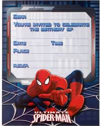 Spiderman Free Printable Invitation Template Invitations Online