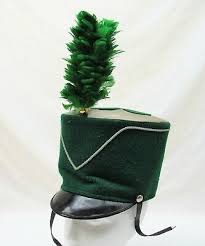 vine marching band hat 1950s green