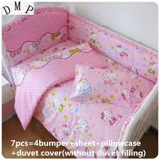7pcs cartoon baby bedding sets