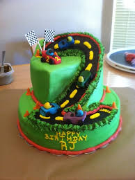 You are only two years old after all. More Birthday Cake Ideas For 2 Year Old Boys Second Birthday Cakes Race Track Cake 2 Year Old Birthday Cake