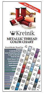 Kreinik Manufacturing Threads Downloadable Color Charts