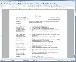 Free Resume Templates For Apache Openoffice Template Open Office