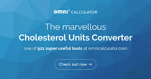 Convert Cholesterol Levels Measurement Units Omni Calculator