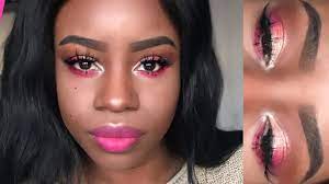 gold hot pink eyeshadow makeup tutorial