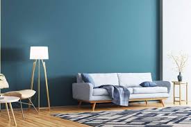 what color carpet goes with blue walls