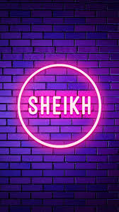 sheikh name neon light neon name
