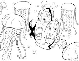 Jellyfish coloring pages is great fun for kids. Nemo Surrounded By Jellyfish Coloring Page Download Print Online Coloring Pages For Free Color Nimbus