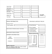 Raffle Sheet Template Arcgerontology Info