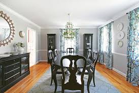 black painted queen anne dining room