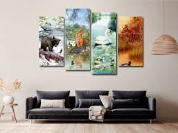 Piece Canvas Wall Art Large Framed