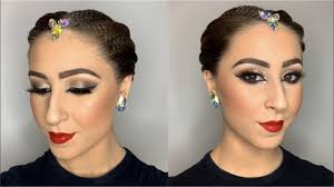 golden glam ballroom makeup tutorial