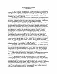 high school senior year reflection essay 