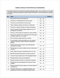5 Housekeeper Checklist Samples Templates Excel Word Pdf