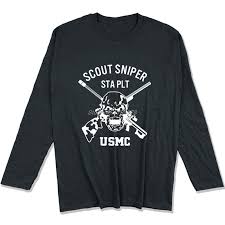 Fashion Usmc United States Marine Corps Scout Sniper Sta Platoon T Shirt Men Long Sleeve Shirt Cool Tees Top Harajuku Streetwear The Who T Shirt T