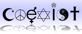 · the definition of coexist means to live with or close to another usually in peace. The Big Fight Over Coexist Vox