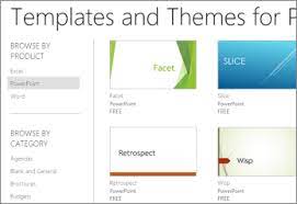 using templates in powerpoint for the
