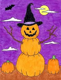 Draw in the pumpkin's mouth and then add some cute teeth. How To Draw An Easy Pumpkin Art Projects For Kids
