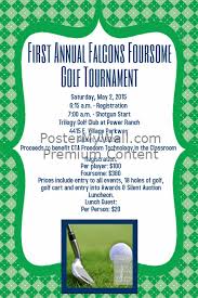 Argyle Golf Tournament Invitation Announcement Poster Template