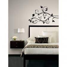Black Scroll Branch Wall Decals With