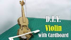 diy violin with cardboard you
