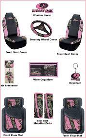 Pink Camo Seat Covers Set