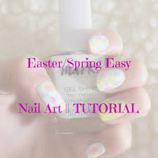 easter spring easy nail art tutorial