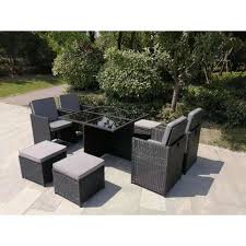 rattan cube garden furniture bq